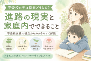 不登校の子は将来どうなる？進路の現実と家庭内でできることを不登校支援の視点から解説