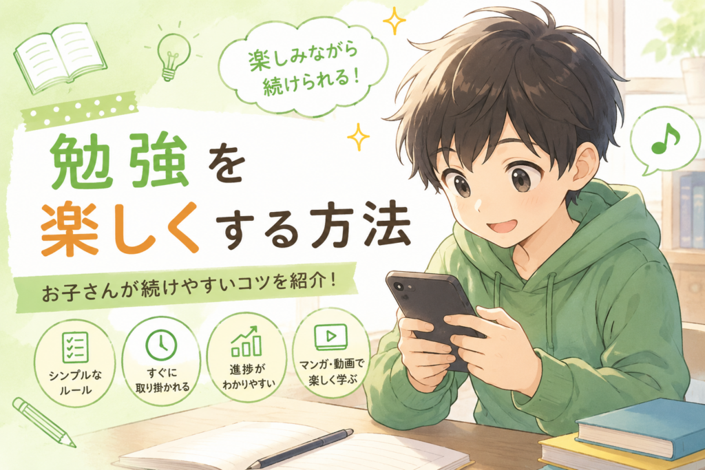 勉強を楽しくする方法｜「やらされる勉強」から「続けられる勉強」へ