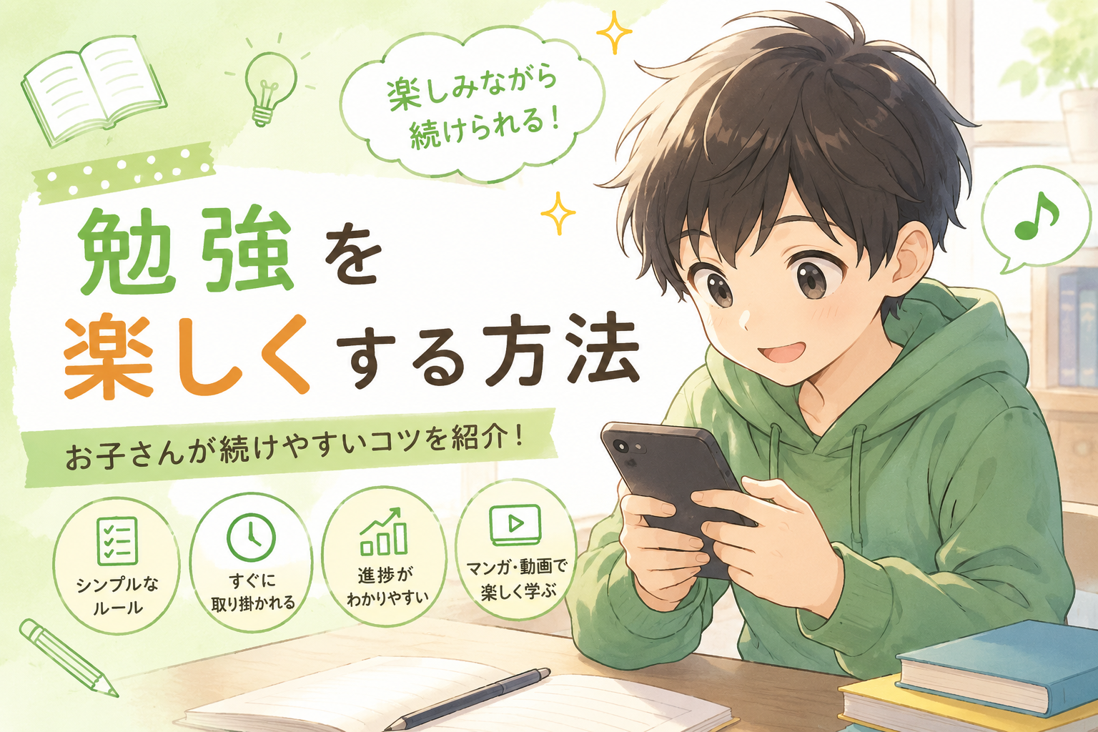 勉強を楽しくする方法｜「やらされる勉強」から「続けられる勉強」へ
