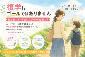 復学支援とは？復学はゴールではない｜復学後こそ大切な伴走型支援