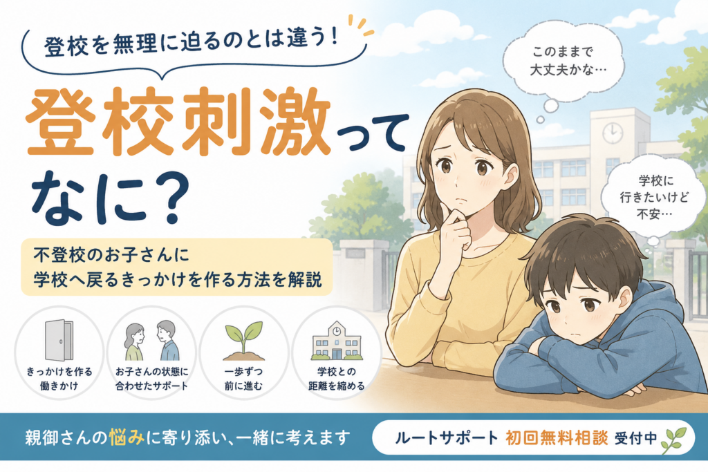 登校刺激ってなに？不登校のお子さんに学校へ戻るきっかけを作る方法を解説